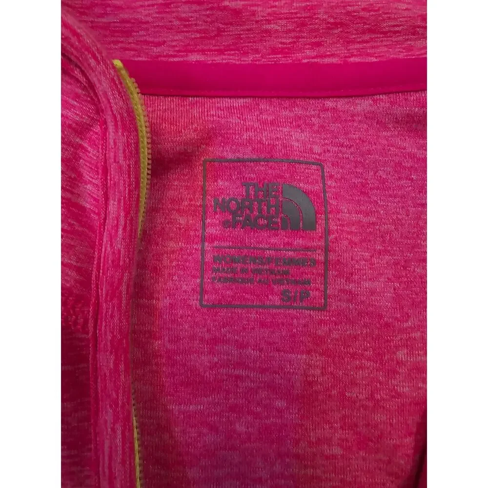 The North Face Women’s 1/4 Zip Pullover Pink Long Sleeve Athletic Top Size Small